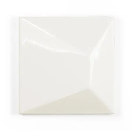 Nilo Ice White 5X5 Square Gloss Porcelain Tile 2