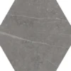 Petra Hexagon Charcoal 8X9 Matt Porcelain Tile 0