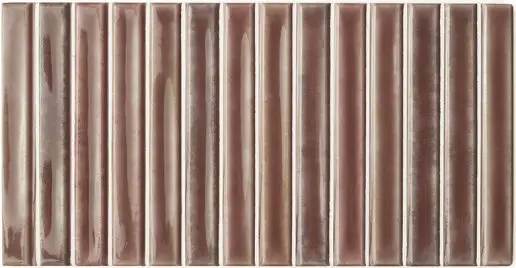 Potters Bars Wine 5X10 Rectangle Gloss Porcelain Tile 7