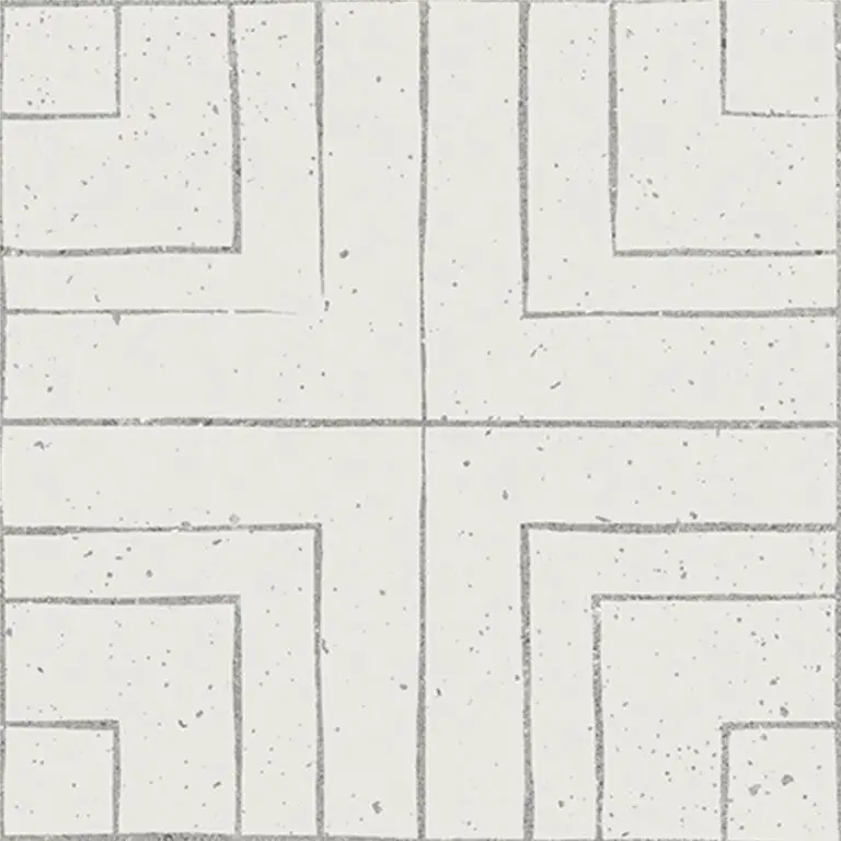 Puzzle Square Decor Sketch 7x7 Matt Porcelain Tile 6