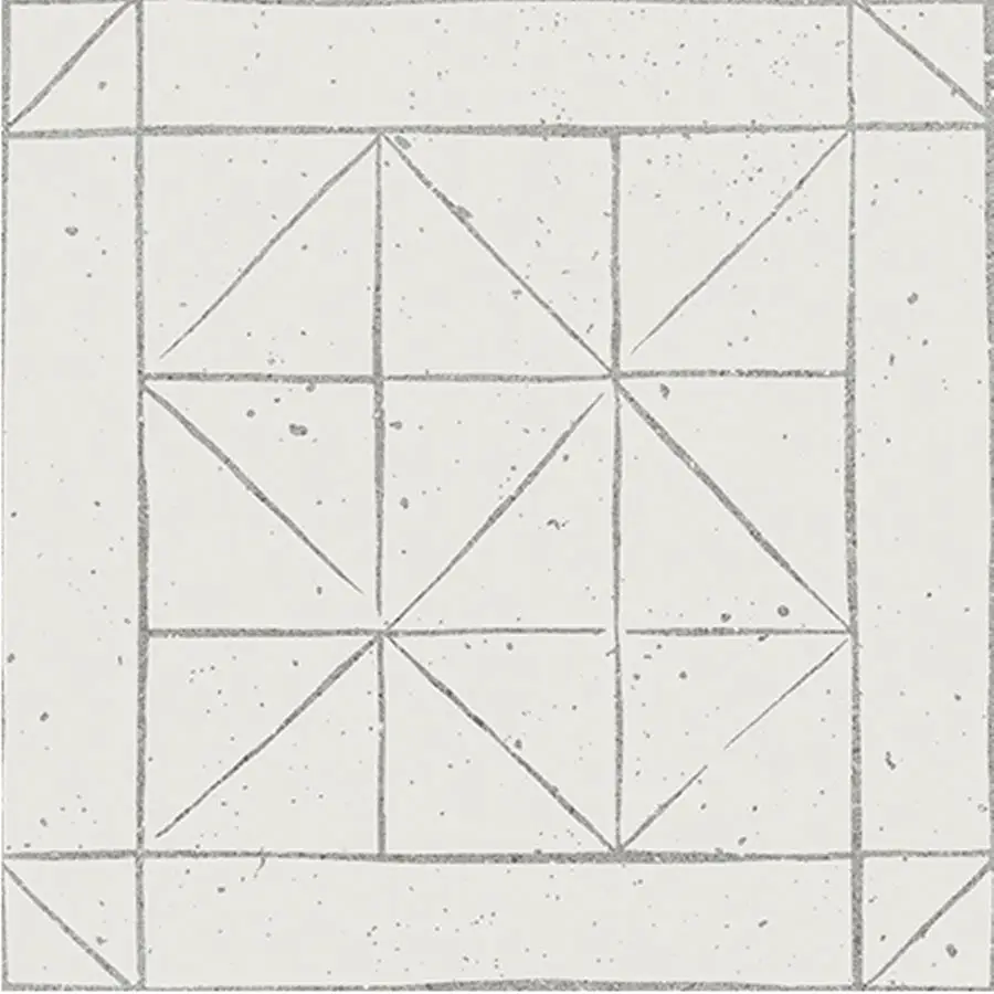 Puzzle Square Decor Sketch 7x7 Matt Porcelain Tile 0