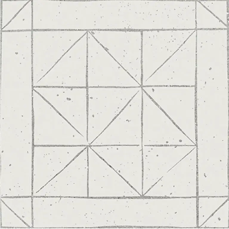 Puzzle Square Decor Sketch 7x7 Matt Porcelain Tile 4