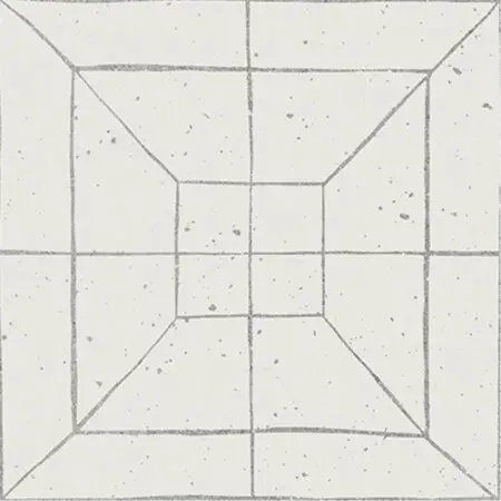 Puzzle Square Decor Sketch 7x7 Matt Porcelain Tile 9