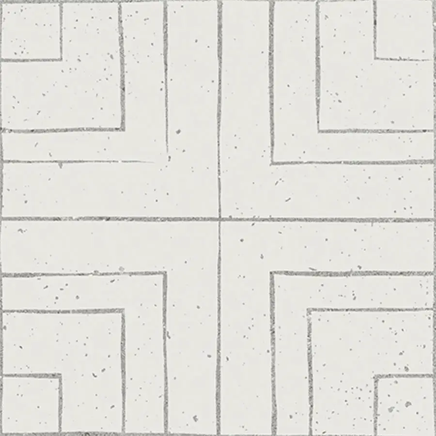 Puzzle Square Decor Sketch 7x7 Matt Porcelain Tile 2