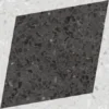 Rhombus Decor Graphite 7"X7" Square Matt Porcelain Tile 2