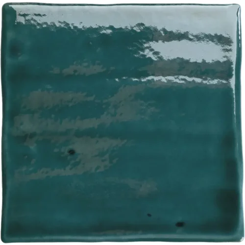 Roots S Teal 4.3X4.3 Square Gloss Porcelain Tile 0