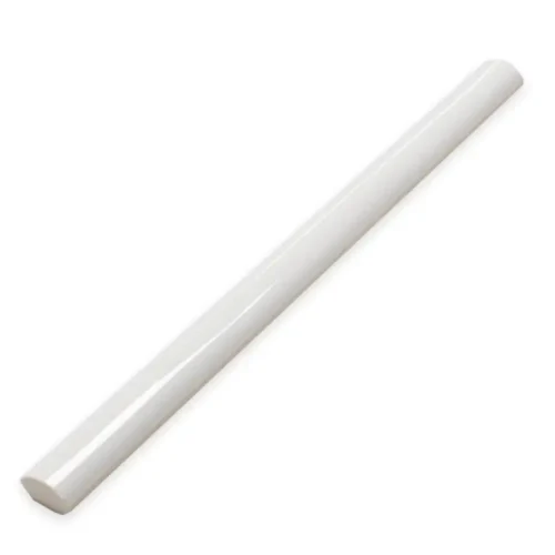 Rounded Edge Cream 0.43X12 Rectangle Gloss Porcelain Trim 0