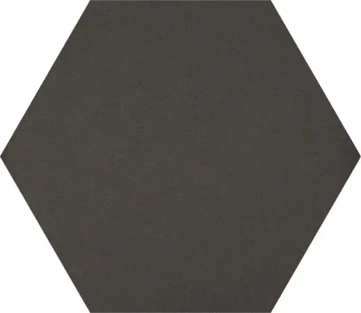 Six Hexa Graphite 5.5X6.3 Hexagon Matt Porcelain Tile 2