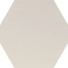 Six Hexa White 5.5X6.3 Hexagon Matt Porcelain Tile 1