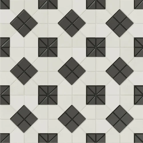 Suit B&W 11X11 Square Matt Porcelain Tile 0