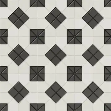 Suit B&W 11X11 Square Matt Porcelain Tile 4