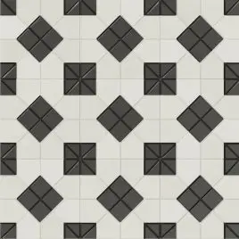 Suit B&W 11X11 Square Matt Porcelain Tile 6