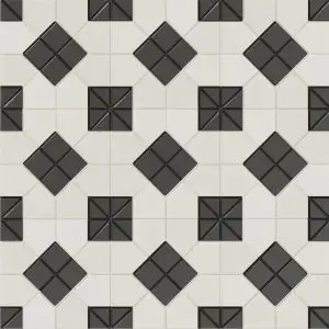 Suit B&W 11X11 Square Matt Porcelain Tile 5