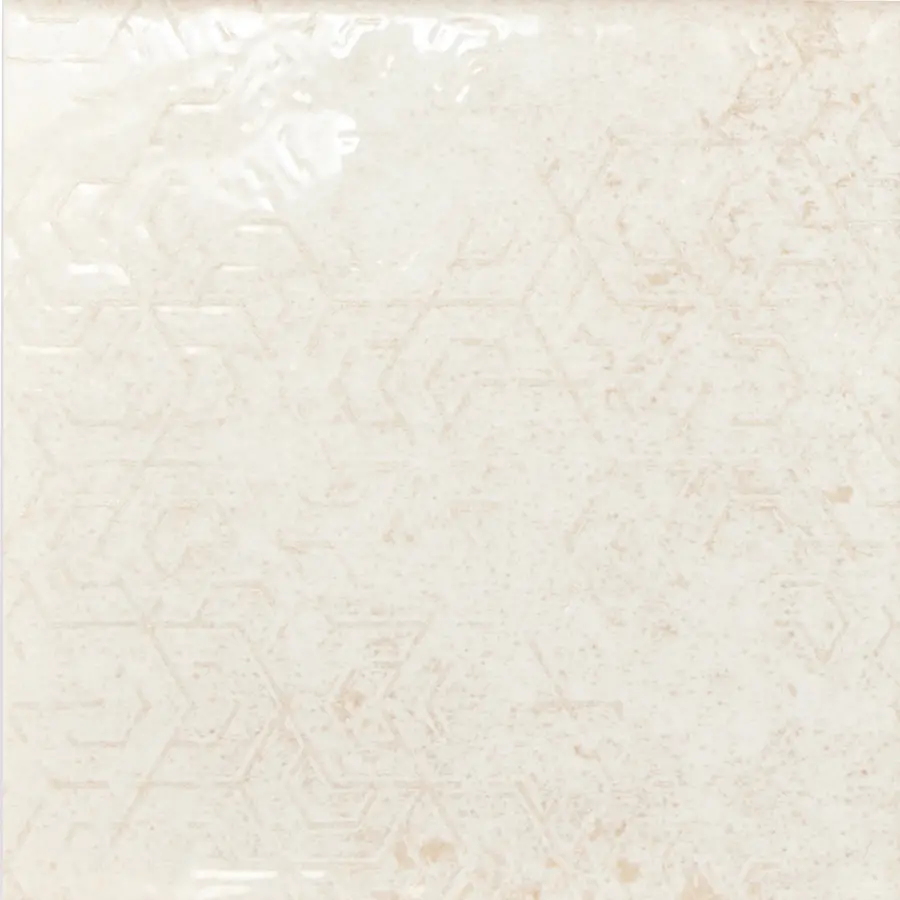 Suki Ivory 5X5 Square Gloss Porcelain Tile 2