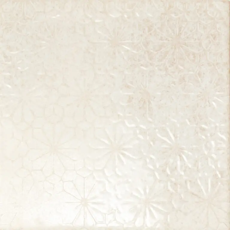 Suki Ivory 5X5 Square Gloss Porcelain Tile 4