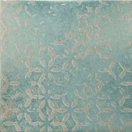 Suki Teal 5X5 Square Gloss Porcelain Tile 8