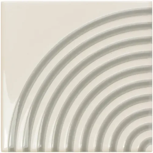 Twister Twist Vapor Mint Grey 5X5 Square Gloss Porcelain Tile