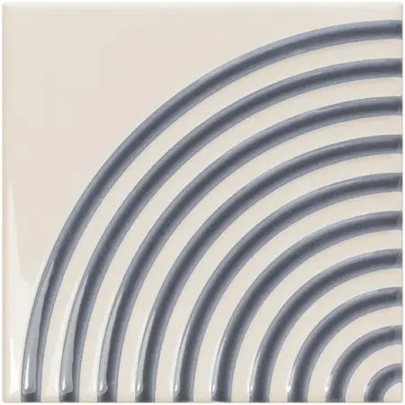 Twister Twist Vapor Titanium Blue 5X5 Square Gloss Porcelain Tile 1