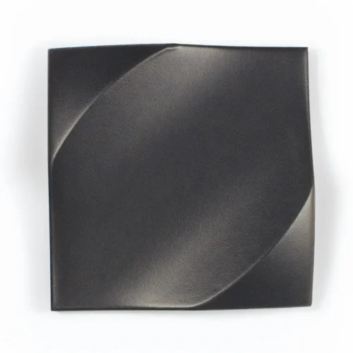 Wave Graphite 5X5 Gray Square Matt Porcelain Tile 0