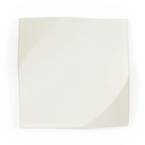 Wave Ice White 5X5 Square Matt Porcelain Tile 0