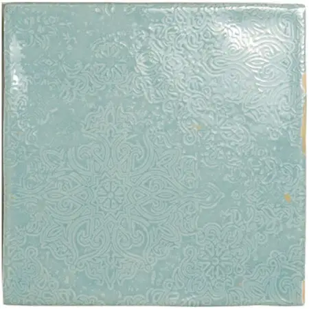 Zellige Decor Aqua 5X5 Square Gloss Porcelain Tile 9