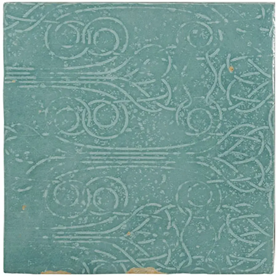 Zellige Decor Aqua 5X5 Square Gloss Porcelain Tile 2