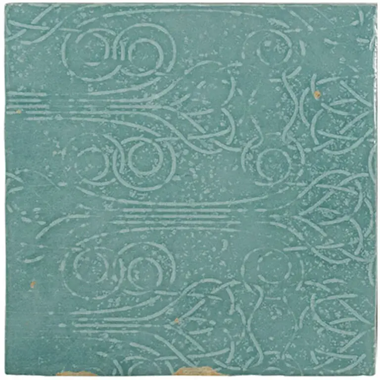 Zellige Decor Aqua 5X5 Square Gloss Porcelain Tile 5