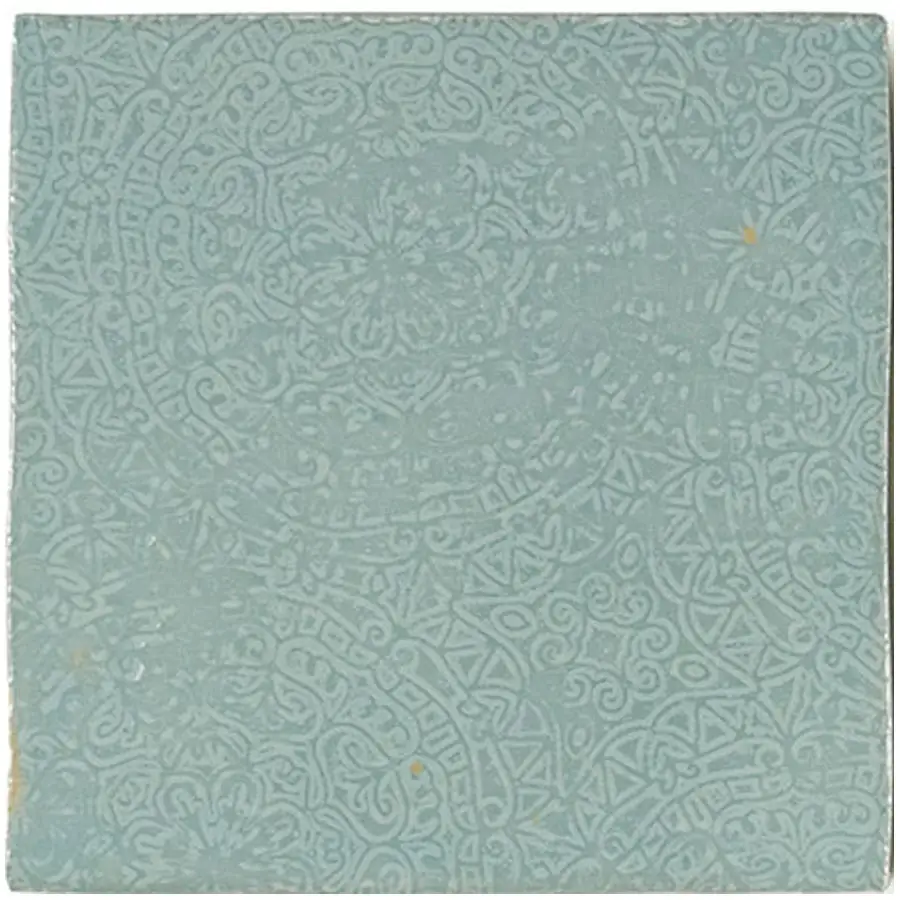 Zellige Decor Aqua 5X5 Square Gloss Porcelain Tile 4