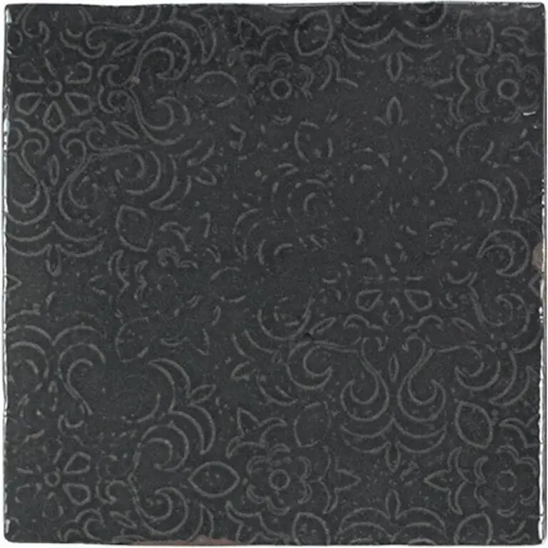 Zellige Decor Graphite 5X5 Square Gloss Porcelain Tile 7