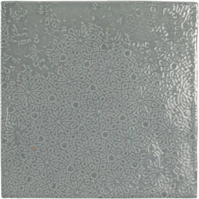 Zellige Decor Grey 5X5 Gray Square Gloss Porcelain Tile 3