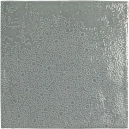 Zellige Decor Grey 5X5 Gray Square Gloss Porcelain Tile 8