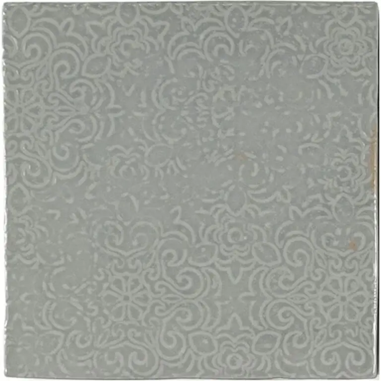 Zellige Decor Grey 5X5 Gray Square Gloss Porcelain Tile 5