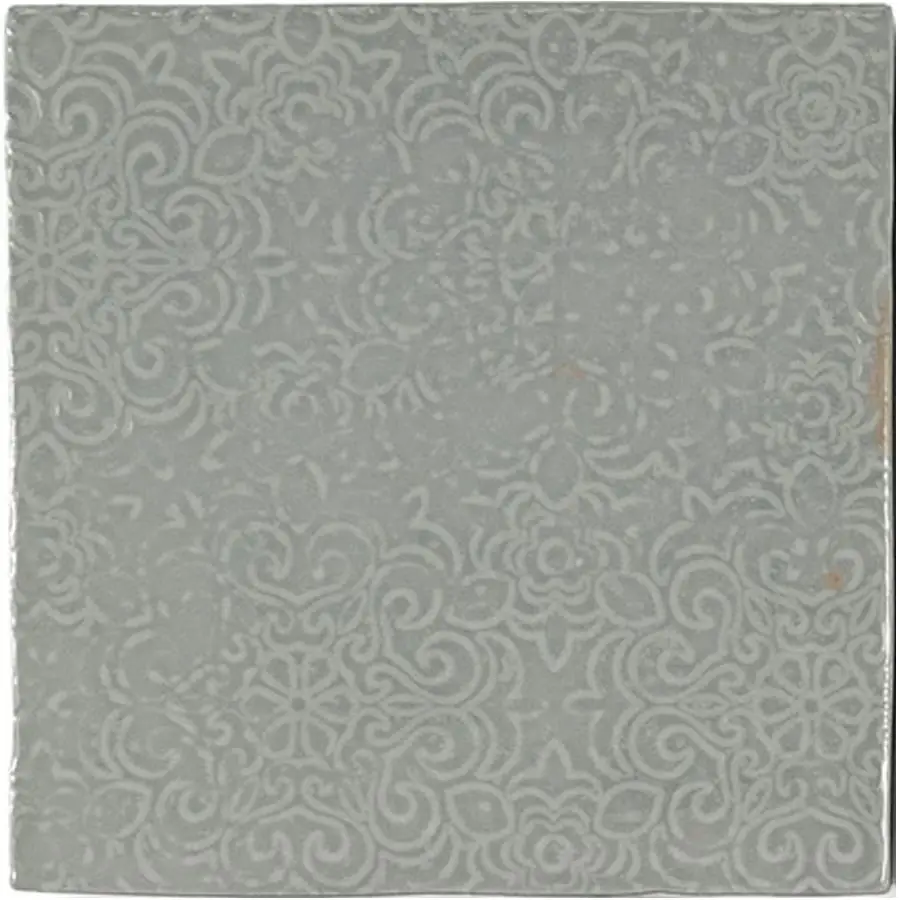 Zellige Decor Grey 5X5 Gray Square Gloss Porcelain Tile 4