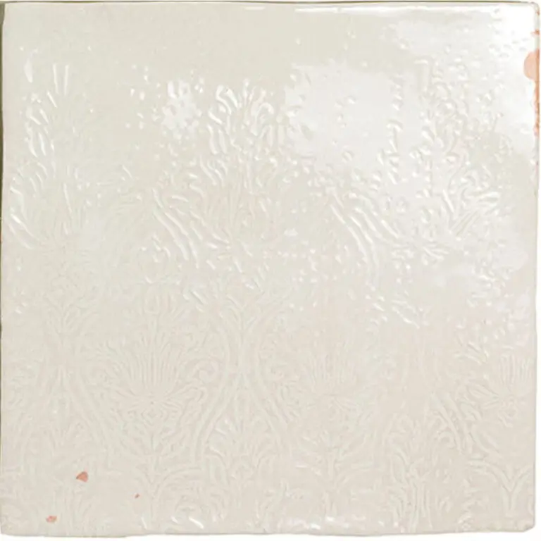 Zellige Decor White 5X5 Square Gloss Porcelain Tile 3