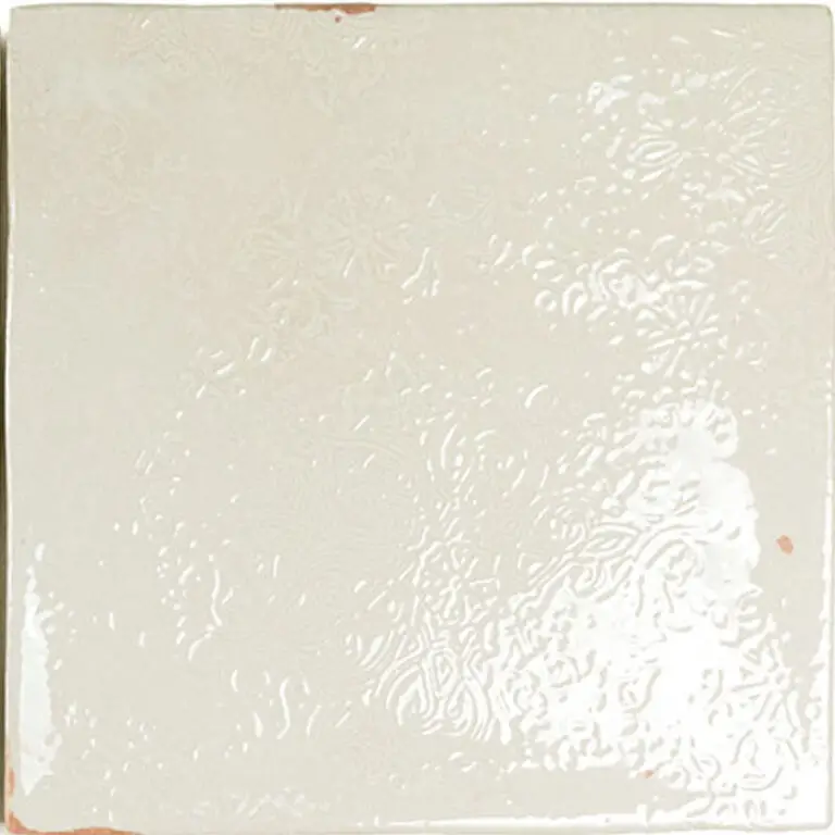 Zellige Decor White 5X5 Square Gloss Porcelain Tile 2