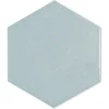 Zellige Hexa Aqua 4X5 Hexagon Gloss Porcelain Tile 5