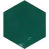 Zellige Hexa Emerald 4X5 Hexagon Gloss Porcelain Tile 7