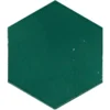 Zellige Hexa Emerald 4X5 Hexagon Gloss Porcelain Tile 4