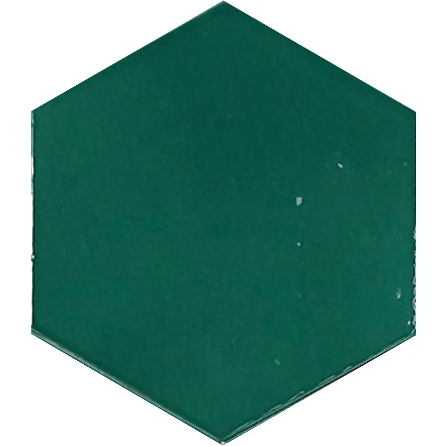 Zellige Hexa Emerald 4X5 Hexagon Gloss Porcelain Tile 4