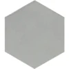 Zellige Hexa Grey 4X5 Hexagon Gloss Porcelain Tile 5