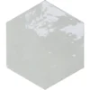 Zellige Hexa Grey 4X5 Hexagon Gloss Porcelain Tile 4