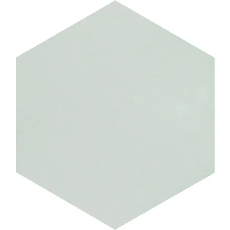 Zellige Hexa Mint 4X5 Hexagon Gloss Porcelain Tile 9