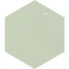 Zellige Hexa Mint 4X5 Hexagon Gloss Porcelain Tile 8