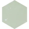 Zellige Hexa Mint 4X5 Hexagon Gloss Porcelain Tile 6