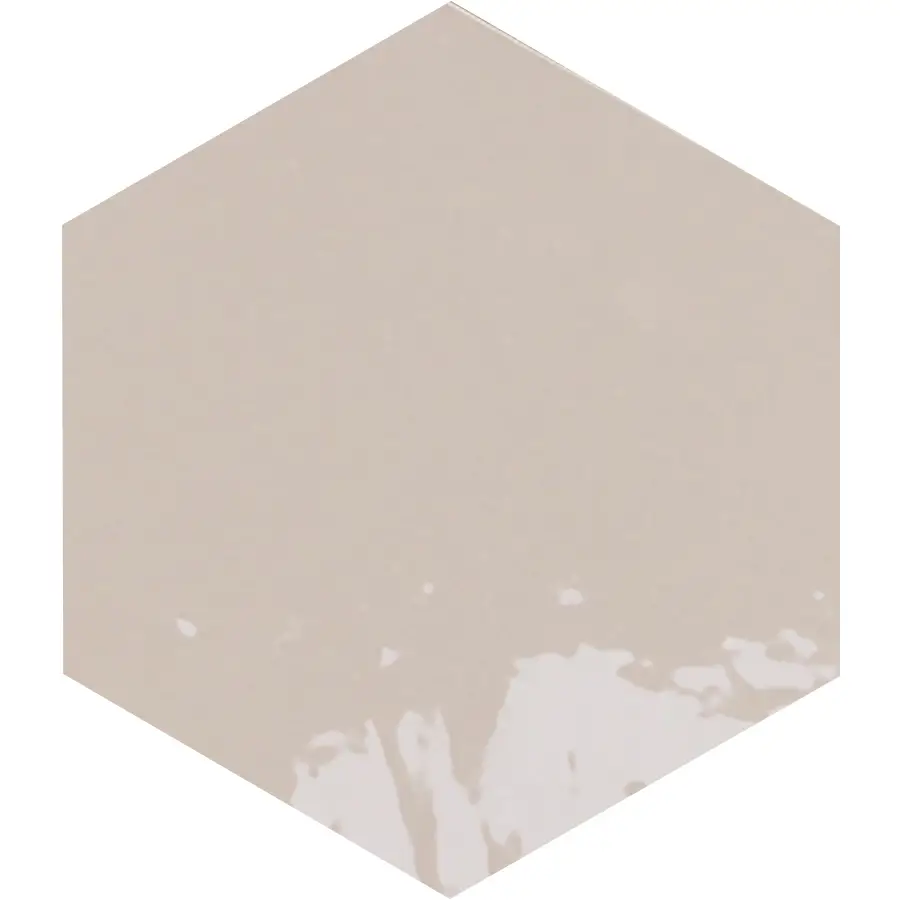 Zellige Hexa Nude 4X5 Hexagon Gloss Porcelain Tile 4