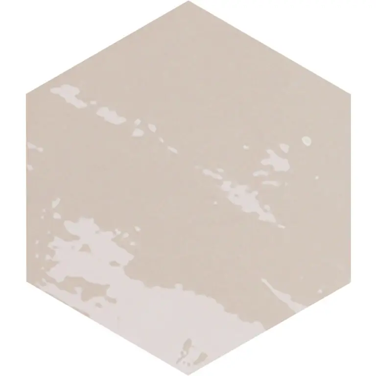 Zellige Hexa Nude 4X5 Hexagon Gloss Porcelain Tile 5