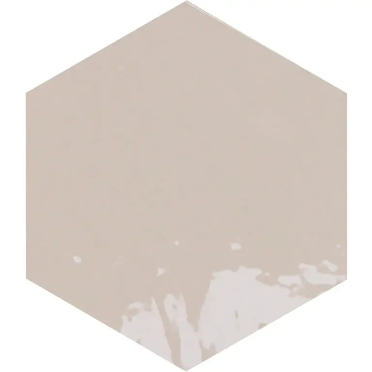 Zellige Hexa Nude 4X5 Hexagon Gloss Porcelain Tile 7