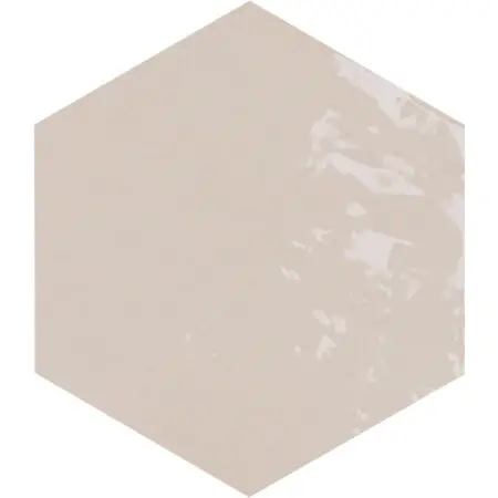 Zellige Hexa Nude 4X5 Hexagon Gloss Porcelain Tile 9