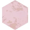 Zellige Hexa Pink 4X5 Hexagon Gloss Porcelain Tile 4