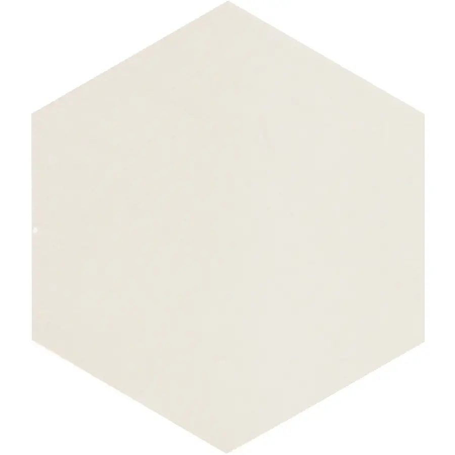 Zellige Hexa Rounded Edge White 0.43X7 Rectangle Gloss Porcelain Trim 4